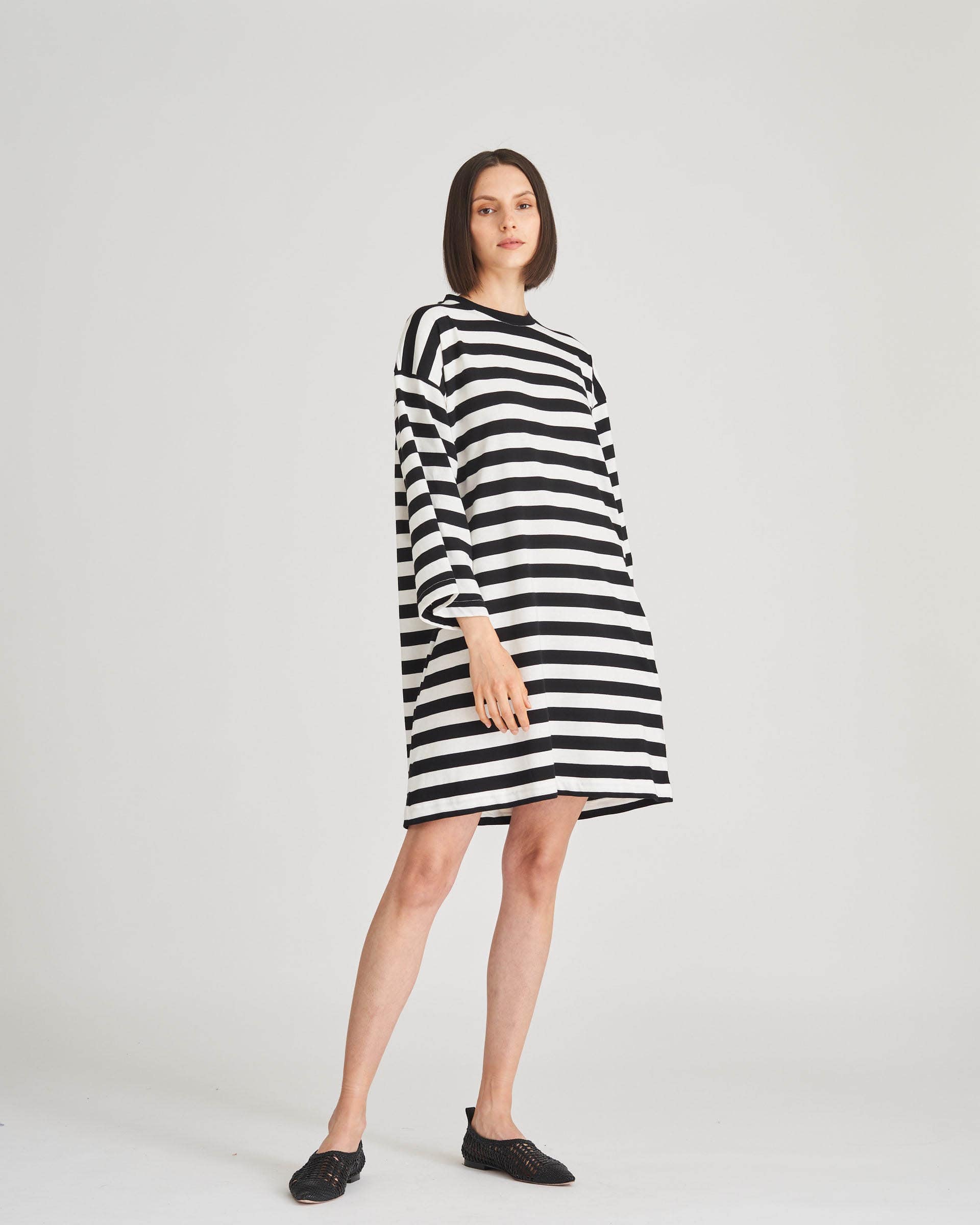 The Market Store | Striped Jersey Short Dress
